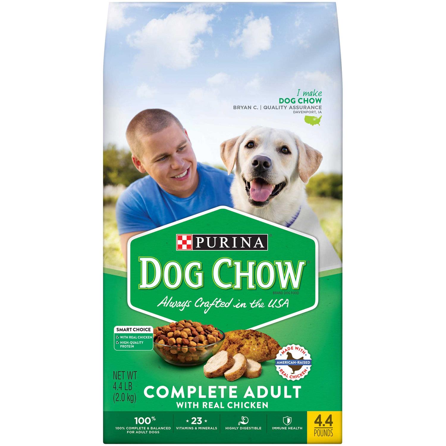 Purina Dog Chow Chicken Adult Complete Dry Dog Food - Pet Supplies ...