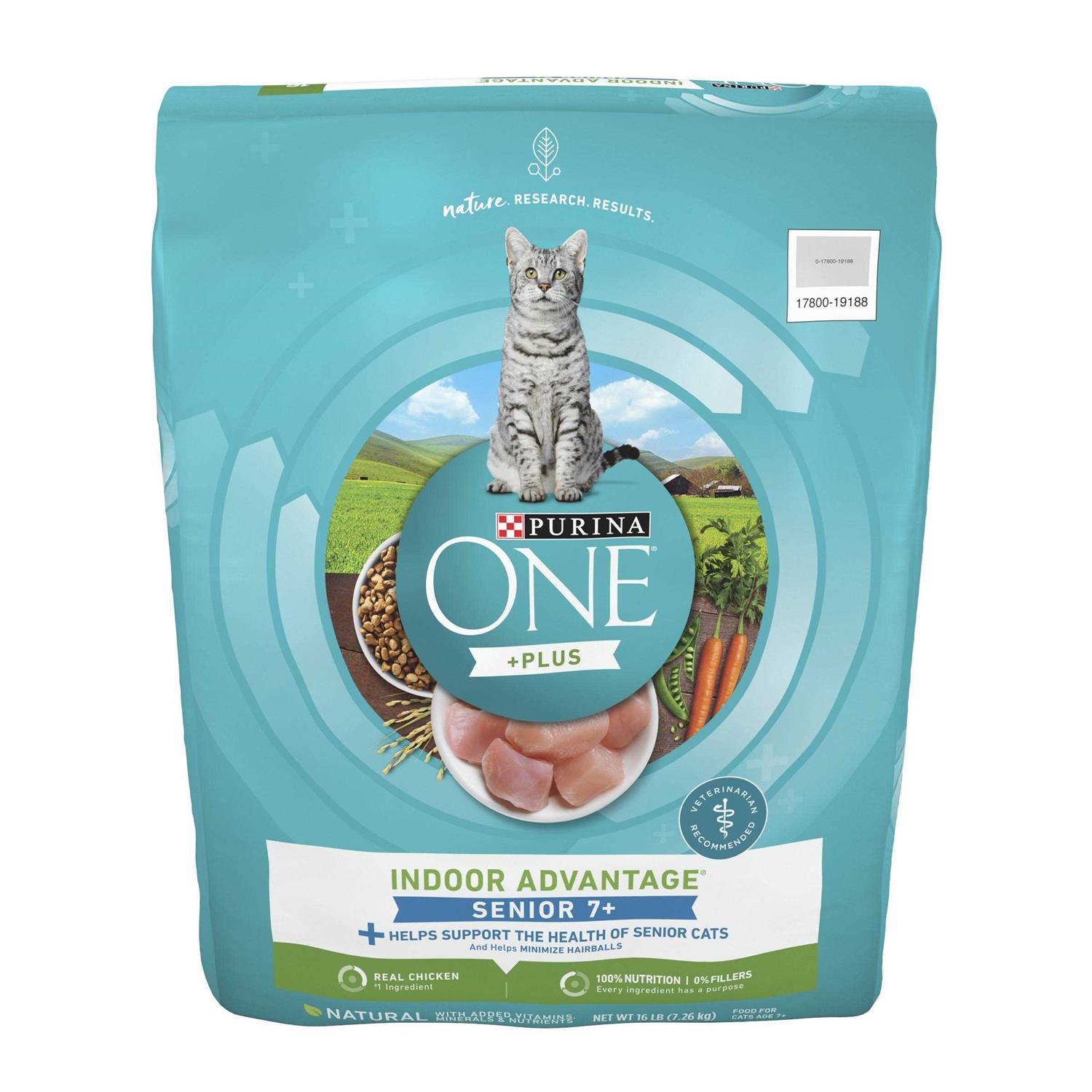 Purina One High Protein Natural Senior Dry Cat Food - Pet Supplies 