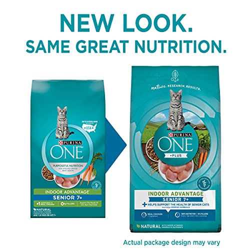 Purina One High Protein Natural Senior Dry Cat Food - Pet Supplies 